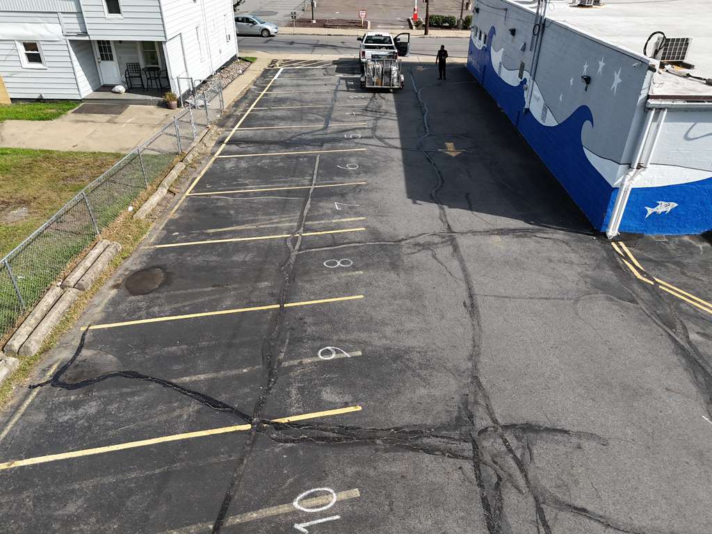 Professional pothole patching repair