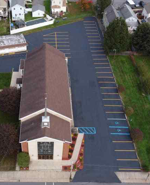 Commercial parking lot