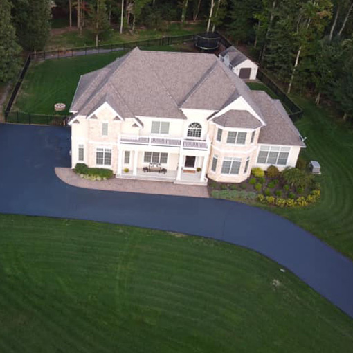 Residential driveway sealcoating results